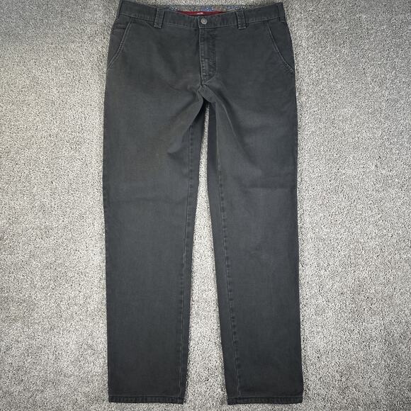 Meyer Germany Pants Mens 34x30 Dark Wash Bonn Chino Size 52 EU Trousers Straight - Picture 1 of 9